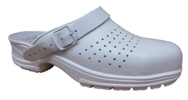 Sabot De Sécurité Blanc Arcole Robur - Microfibre, Semelle Antidérapante, Norme EN ISO 20345